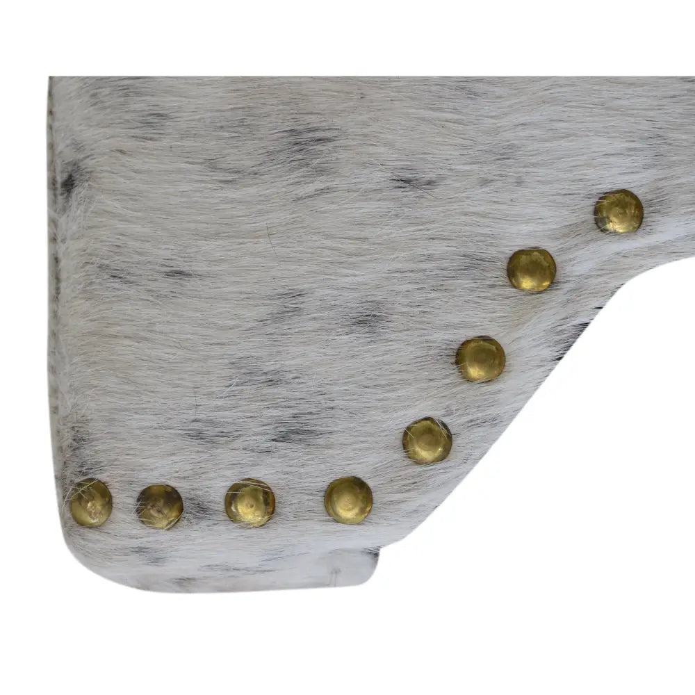 HAND MADE HAND CRAFTED COW OTTOMAN - Furniture > Living Room > Ottomans & Footstools