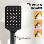 Handheld Shower Head Holder 3.1’’ High Pressure Black - Home & Garden > Bathroom Accessories