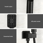 Handheld Shower Head Holder 3.1’’ High Pressure Black - Home & Garden > Bathroom Accessories
