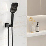 Handheld Shower Head Holder 3.1’’ High Pressure Black - Home & Garden > Bathroom Accessories