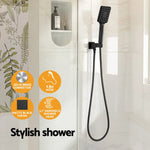 Handheld Shower Head Holder 3.1’’ High Pressure Black - Home & Garden > Bathroom Accessories