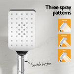 Handheld Shower Head Holder 3.1’’ High Pressure Silver - Home & Garden > Bathroom Accessories