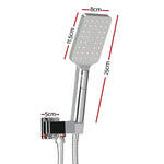 Handheld Shower Head Holder 3.1’’ High Pressure Silver - Home & Garden > Bathroom Accessories