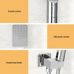 Handheld Shower Head Holder 3.1’’ High Pressure Silver - Home & Garden > Bathroom Accessories