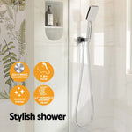 Handheld Shower Head Holder 3.1’’ High Pressure Silver - Home & Garden > Bathroom Accessories