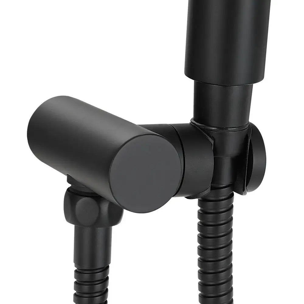 Handheld Shower Head Holder 4.7’’ High Pressure Black - Home & Garden > Bathroom Accessories
