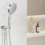 Handheld Shower Head Holder 4.7’’ High Pressure Silver - Home & Garden > Bathroom Accessories
