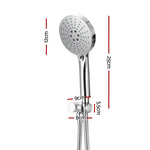 Handheld Shower Head Holder 4.7’’ High Pressure Silver - Home & Garden > Bathroom Accessories