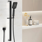 Handheld Shower Head Set 3.1’’ High Pressure Black - Home & Garden > Bathroom Accessories