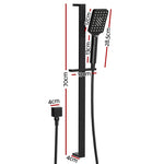 Handheld Shower Head Set 3.1’’ High Pressure Black - Home & Garden > Bathroom Accessories