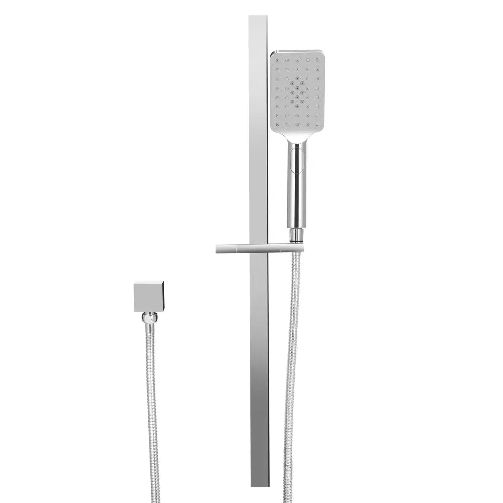 Handheld Shower Head Set 3.1’’ High Pressure Silver - Home & Garden > Bathroom Accessories