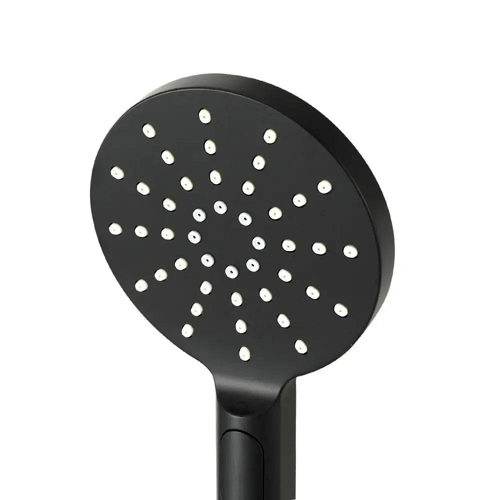 Handheld Shower Head Wall Holder 4.7’’ High Pressure Adjustable 3 Modes Black - Home & Garden > Bathroom Accessories