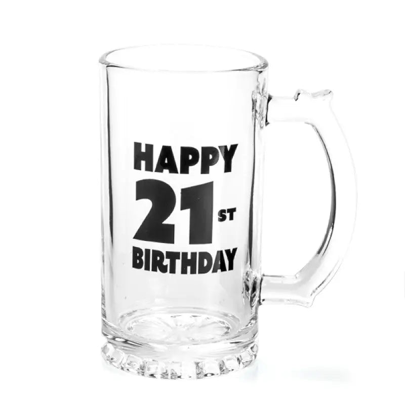Happy 21st Birthday Beer Stein - Home & Garden > Kitchenware