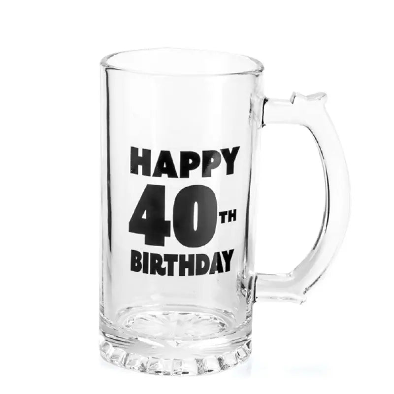 Happy 40th Birthday Beer Stein - Home & Garden > Kitchenware