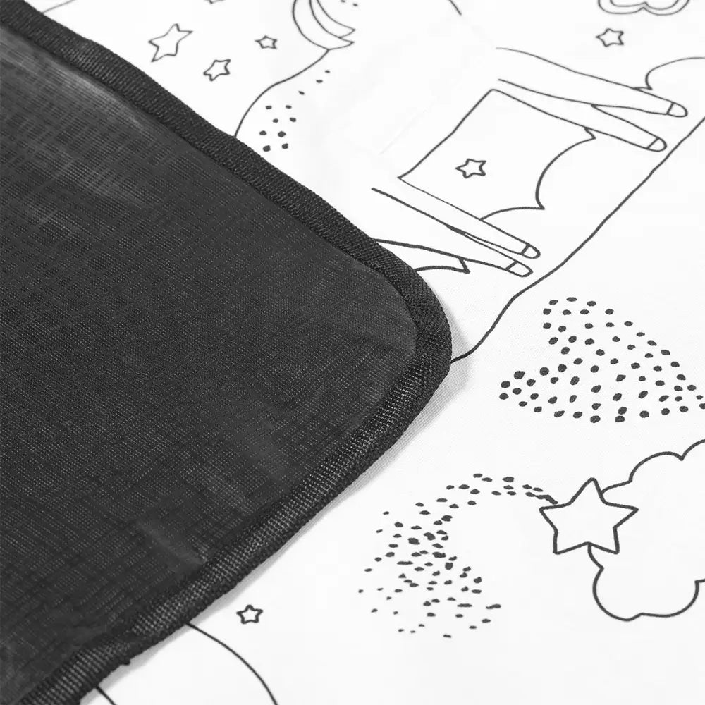 Happy Kids Dream Big Colour Me In Picnic Blanket 125 x 125 cm - Home & Garden > Bedding
