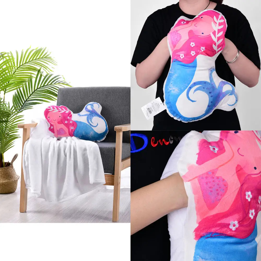 Happy Kids Mermaid Novelty Cushion/Throw - Home & Garden > Bedding