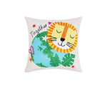 Happy Kids Our Planet Filled Square Cushion - Home & Garden > Bedding