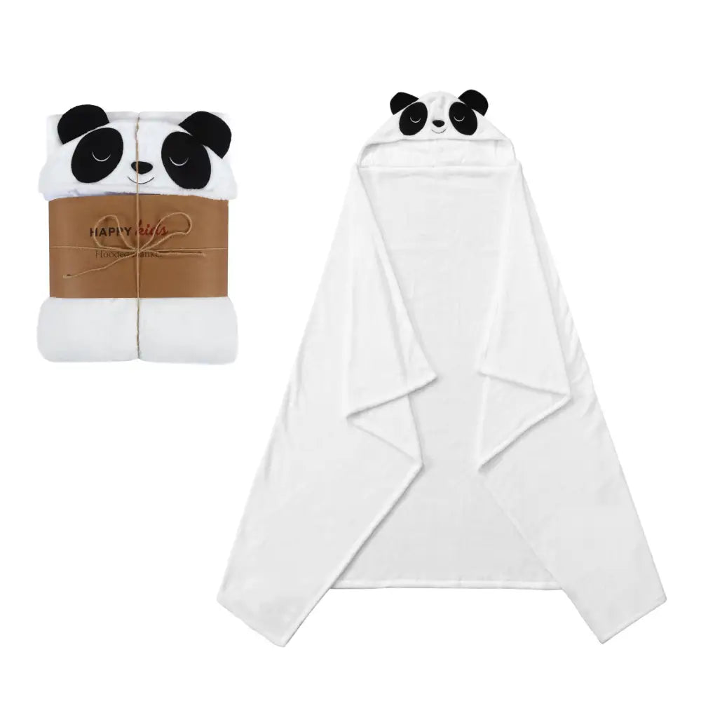 Happy Kids Panda Hooded Blanket - Home & Garden > Bedding