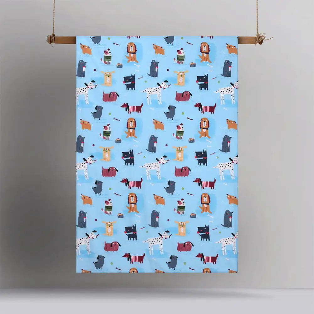 Happy Kids Woof Glow in the Dark Quilt Cover Set Double - Home & Garden > Bedding