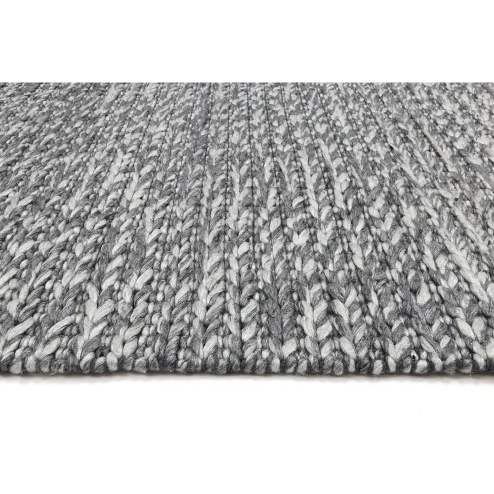 Harlow Cue Charcoal Wool Blend Rug 160x230 - Home & Garden > Rugs