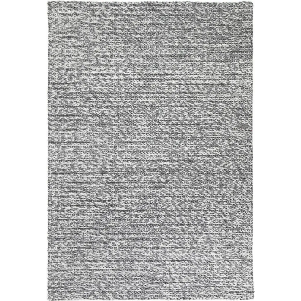 Harlow Cue Charcoal Wool Blend Rug 160x230 - Home & Garden > Rugs