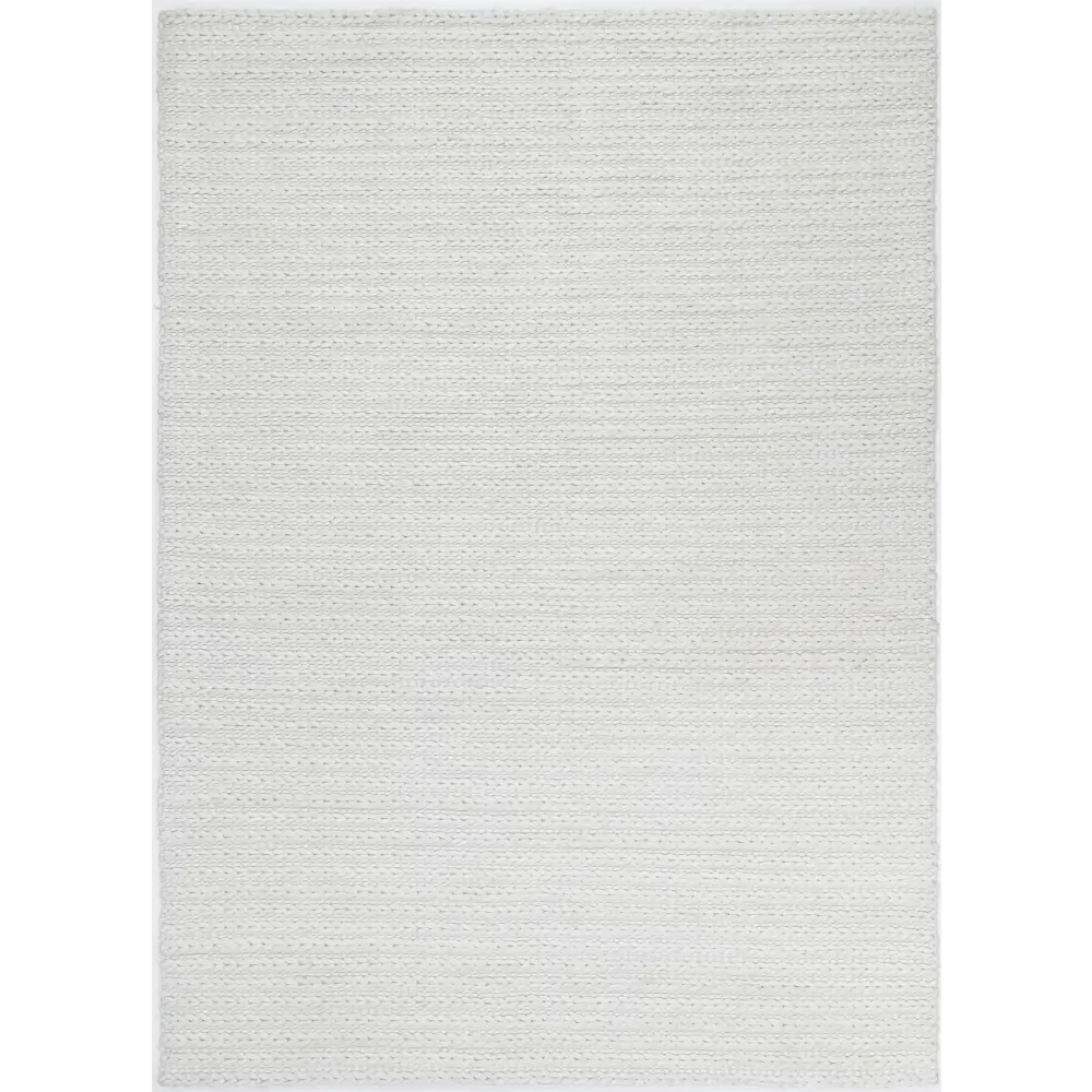 Harlow Cue White Wool Blend Rug 160x230 - Home & Garden > Rugs