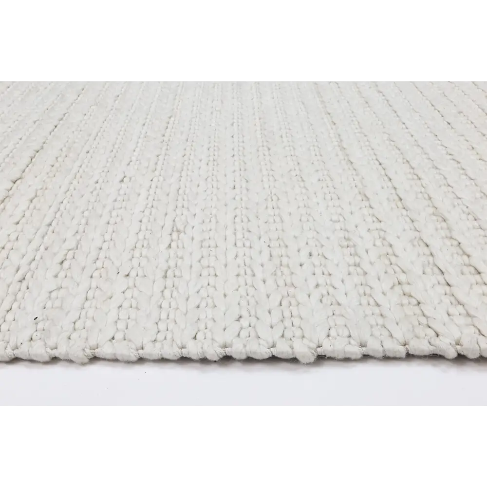 Harlow Cue White Wool Blend Rug 160x230 - Home & Garden > Rugs