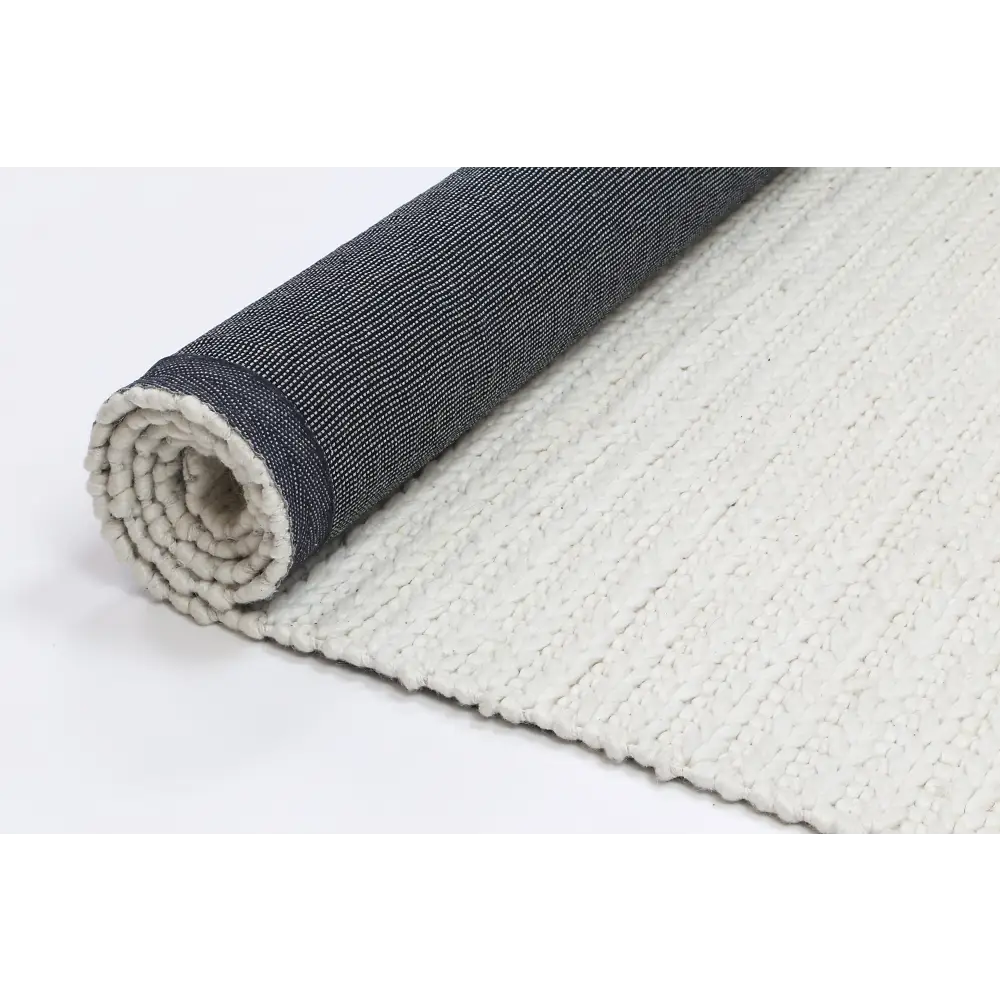 Harlow Cue White Wool Blend Rug 160x230 - Home & Garden > Rugs