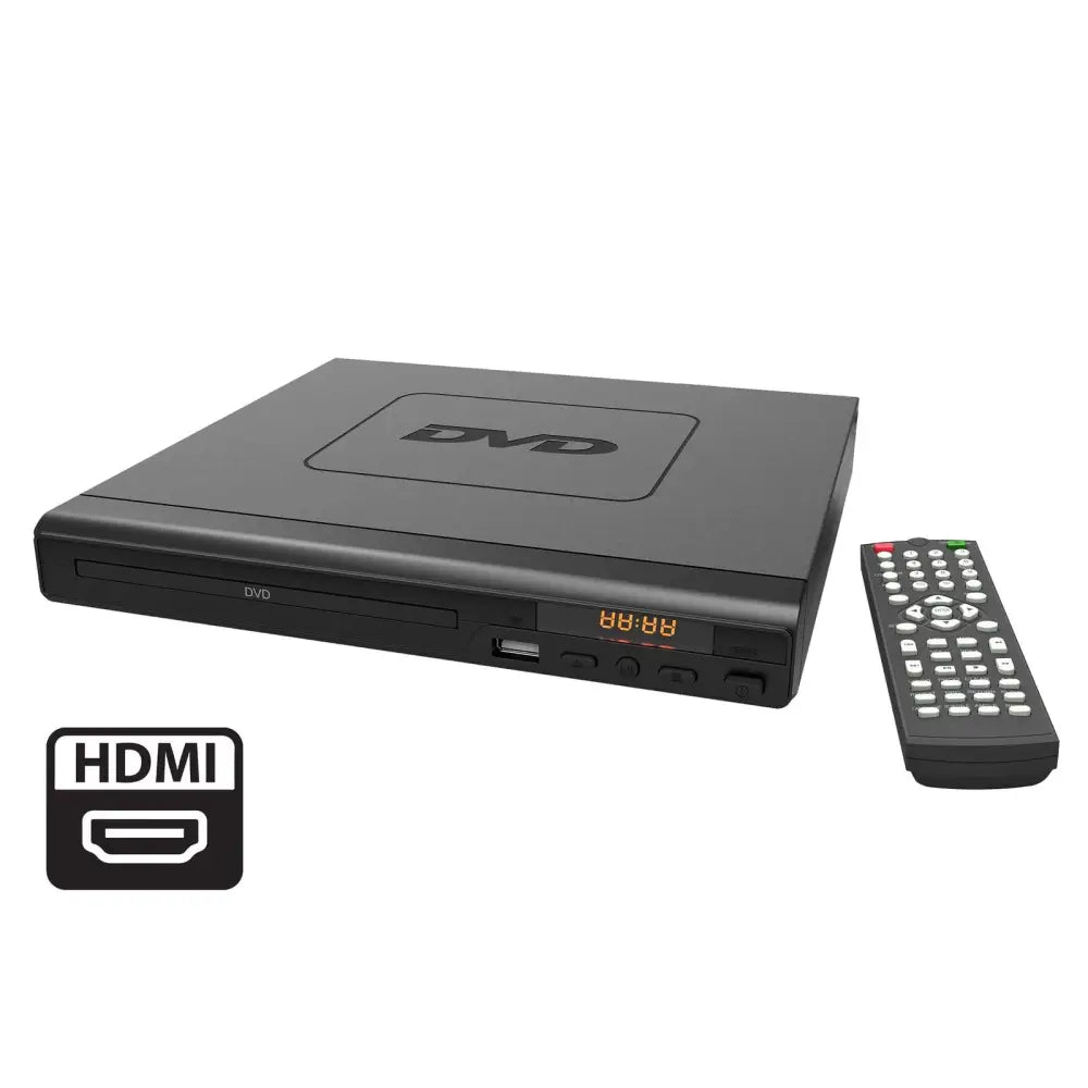 HDMI DVD Player (Black) w/ Remote Control Compact Size 8 Languages - Audio & Video > TV Accessories