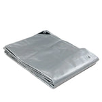 Heavy Duty Silver Black Tarp Tarpaulin 2.4x3m - Home & Garden > Shading