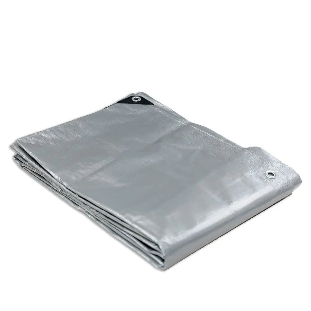 Heavy Duty Silver Black Tarp Tarpaulin 2.4x3m - Home & Garden > Shading