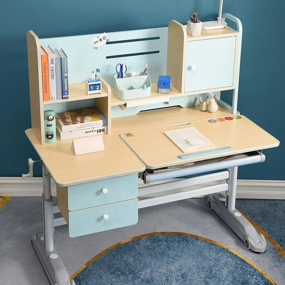 Height Adjustable Children Kids Ergonomic Study Desk Chair Set 120cm Blue AU - Baby & Kids > Kid’s Furniture