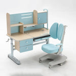 Height Adjustable Children Kids Ergonomic Study Desk Chair Set 120cm Blue AU - Baby & Kids > Kid’s Furniture