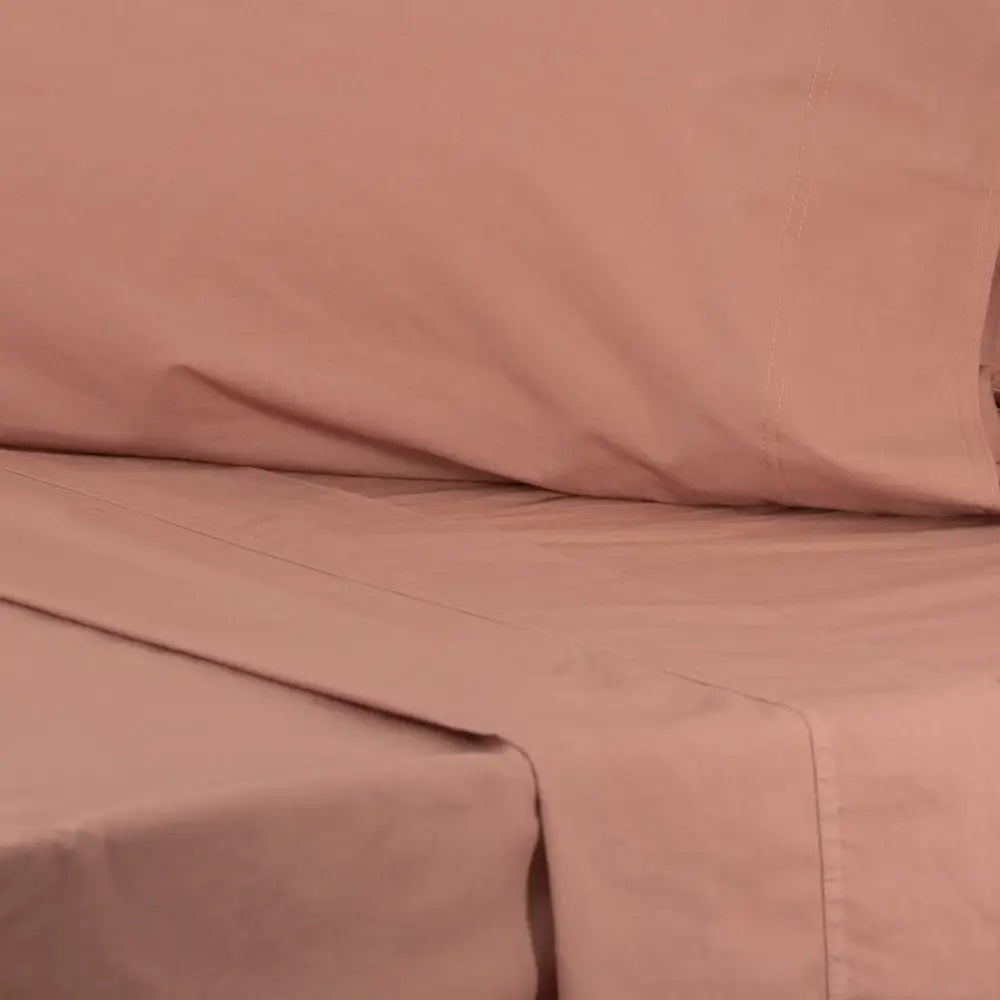 Helena Vintage Stone Washed Redwood Sheet Set by Renee Taylor King - Home & Garden > Bedding > Bed Sheets