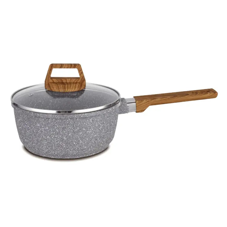 Hello Kitchen Non-stick Marble Saucepan 18cm/20cm - 20cm - Appliances > Kitchen Appliances