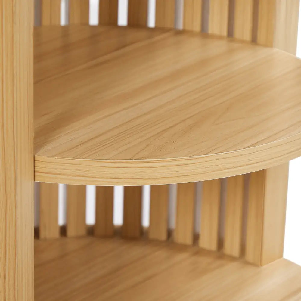 Henley Round Wooden Bedside Table - Furniture > Bedroom > Bedside Tables