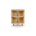 Henley Round Wooden Bedside Table - Furniture > Bedroom > Bedside Tables