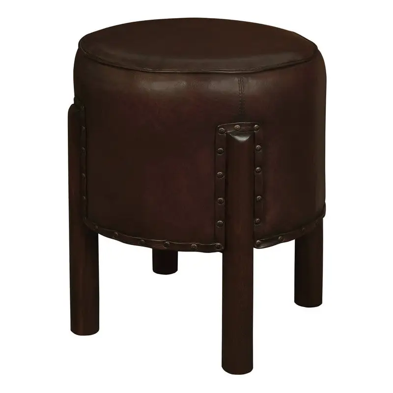 Heritage Genuine Goat Leather Ottoman/Footstool - Health & Beauty > Health & Wellbeing > Wellness Accessories