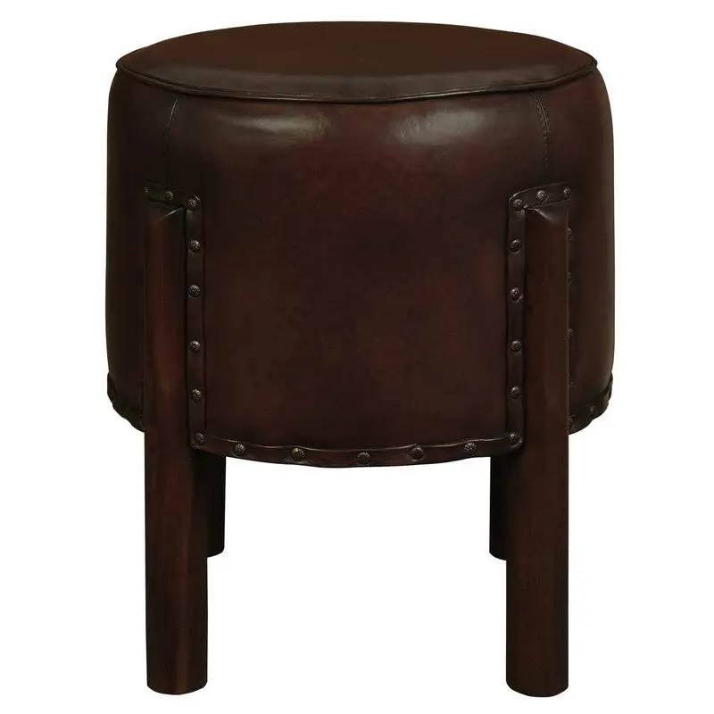 Heritage Genuine Goat Leather Ottoman/Footstool - Health & Beauty > Health & Wellbeing > Wellness Accessories