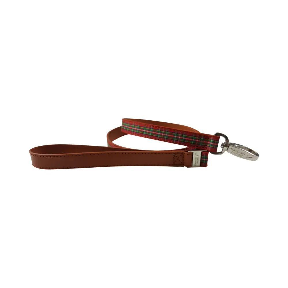 Highland Red Tartan Dog Lead - Pet Care > Dog Supplies > Dog Collars Leads & Harnesses