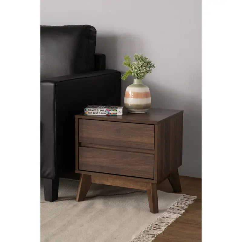 Hirado Bedside Table - Cocoa - Furniture > Bedroom > Bedside Tables