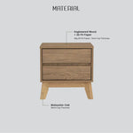 Hirado Bedside Table - Natural - Furniture > Bedroom > Bedside Tables