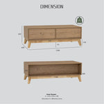 Hirado Coffee Table - Cocoa - Furniture > Living Room > Coffee Tables