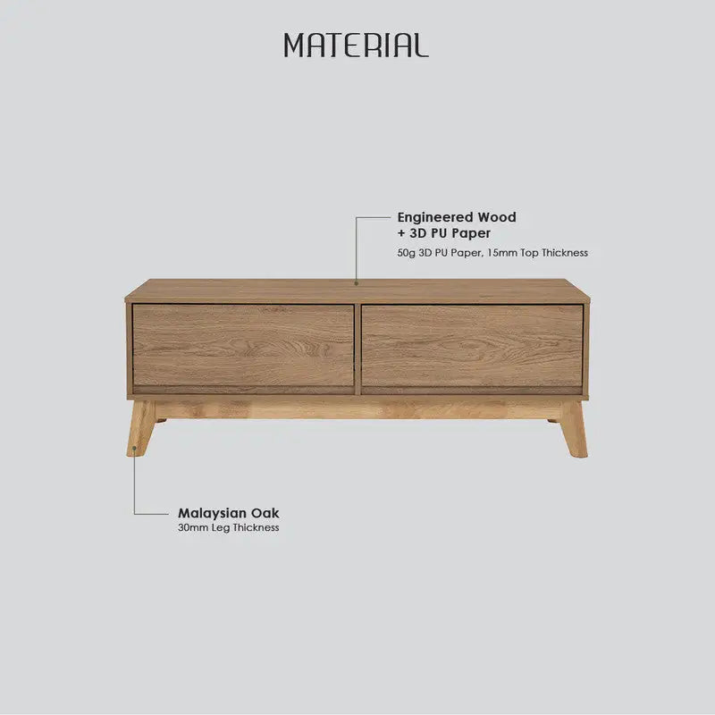 Hirado Coffee Table - Cocoa - Furniture > Living Room > Coffee Tables