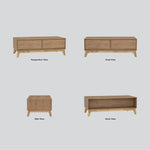 Hirado Coffee Table - Natural - Furniture > Living Room > Coffee Tables