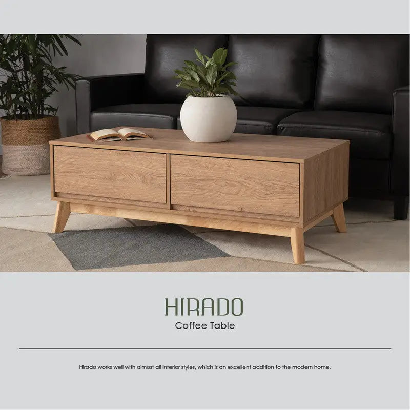 Hirado Coffee Table - Natural - Furniture > Living Room > Coffee Tables