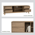 Hirado Entertainment TV Unit - Cocoa - Furniture > Living Room > TV Units