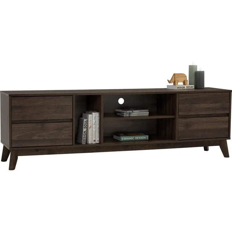 Hirado Entertainment TV Unit - Cocoa - Furniture > Living Room > TV Units
