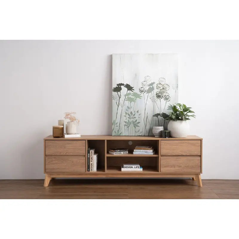 Hirado Entertainment TV Unit - Natural - Furniture > Living Room > TV Units