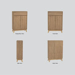 Hirado Sideboard Hallway Table Shoe Cabinet - Natural - Furniture > Living Room > Shoe Storage